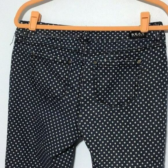 Beau Dawson Polka Dot Stretch Capri Pants Size 10 - Picture 6 of 10